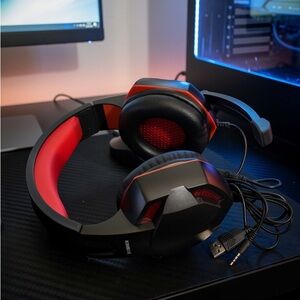Hype Red and Black Gaming Headset